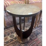 Art Deco oak side table