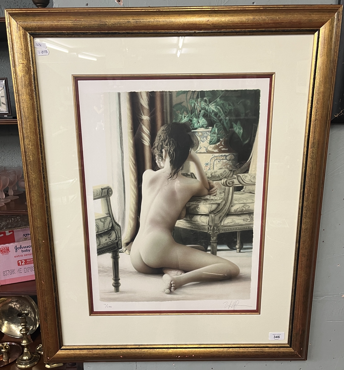 Signed L/E print of a nude by Douglas Hofmann