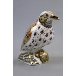 Royal Crown Derby Song Thrush with gold stopper