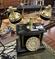 Vintage ornate rotary telephone