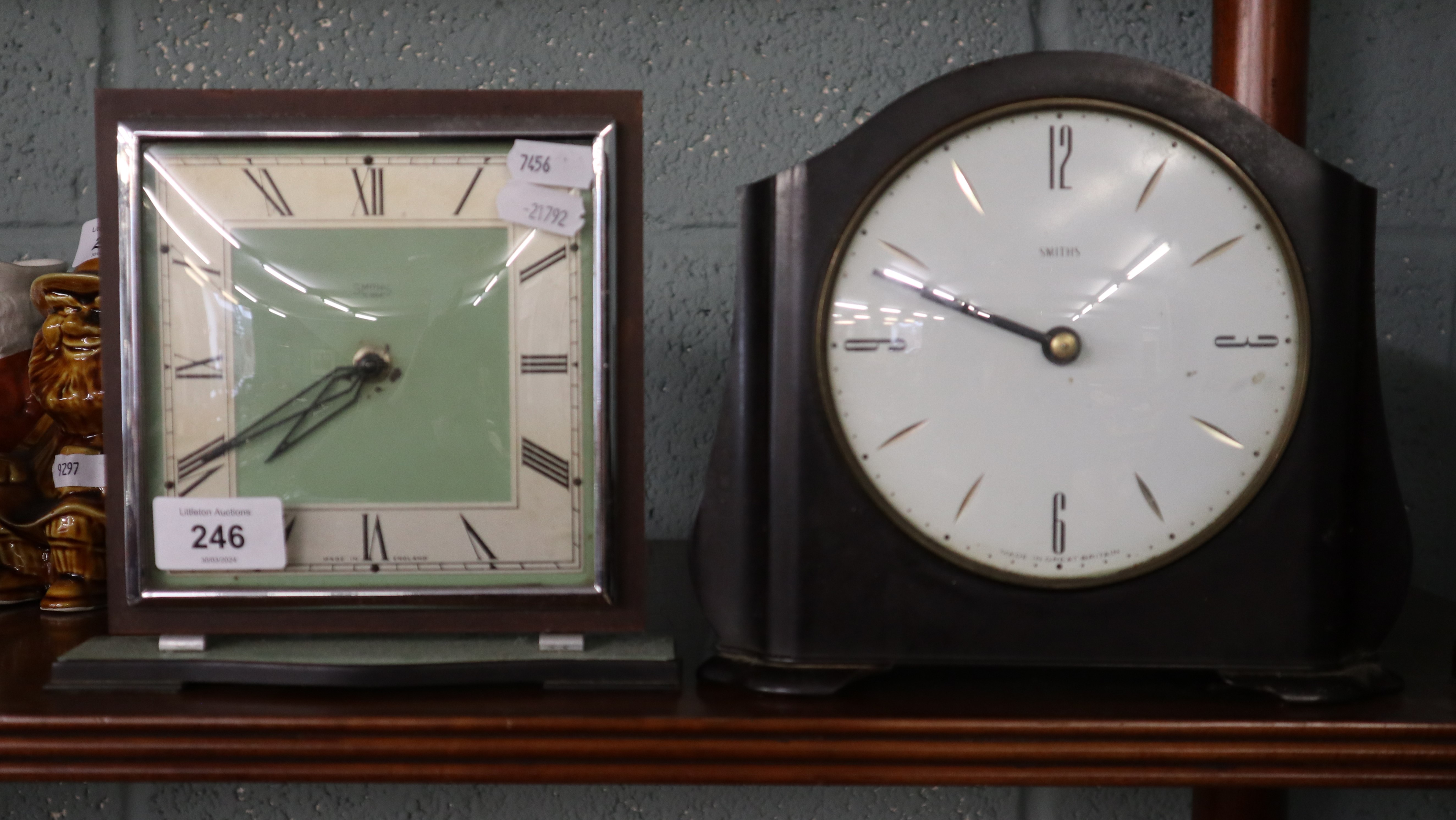 2 Smiths mantle clocks - Image 2 of 3