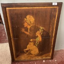 Victorian wall art on board