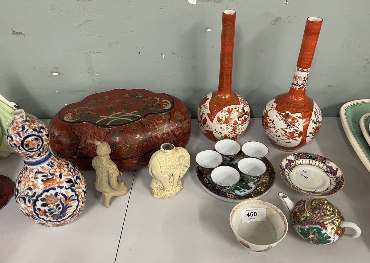 Collection of Chinese ceramic vases etc