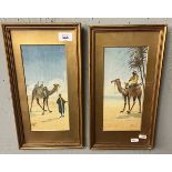 2 Arabian watercolours signed PGP