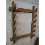 Wooden gun rack