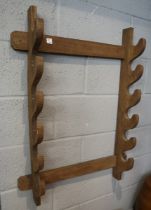 Wooden gun rack