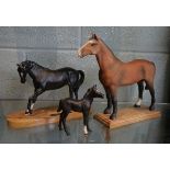 Collection of ceramic horses to include Beswick