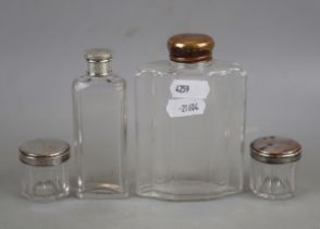 White metal topped bottles