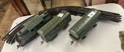 Vintage train, carriages and track