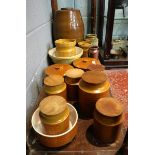 Large collection of stoneware to include barrel