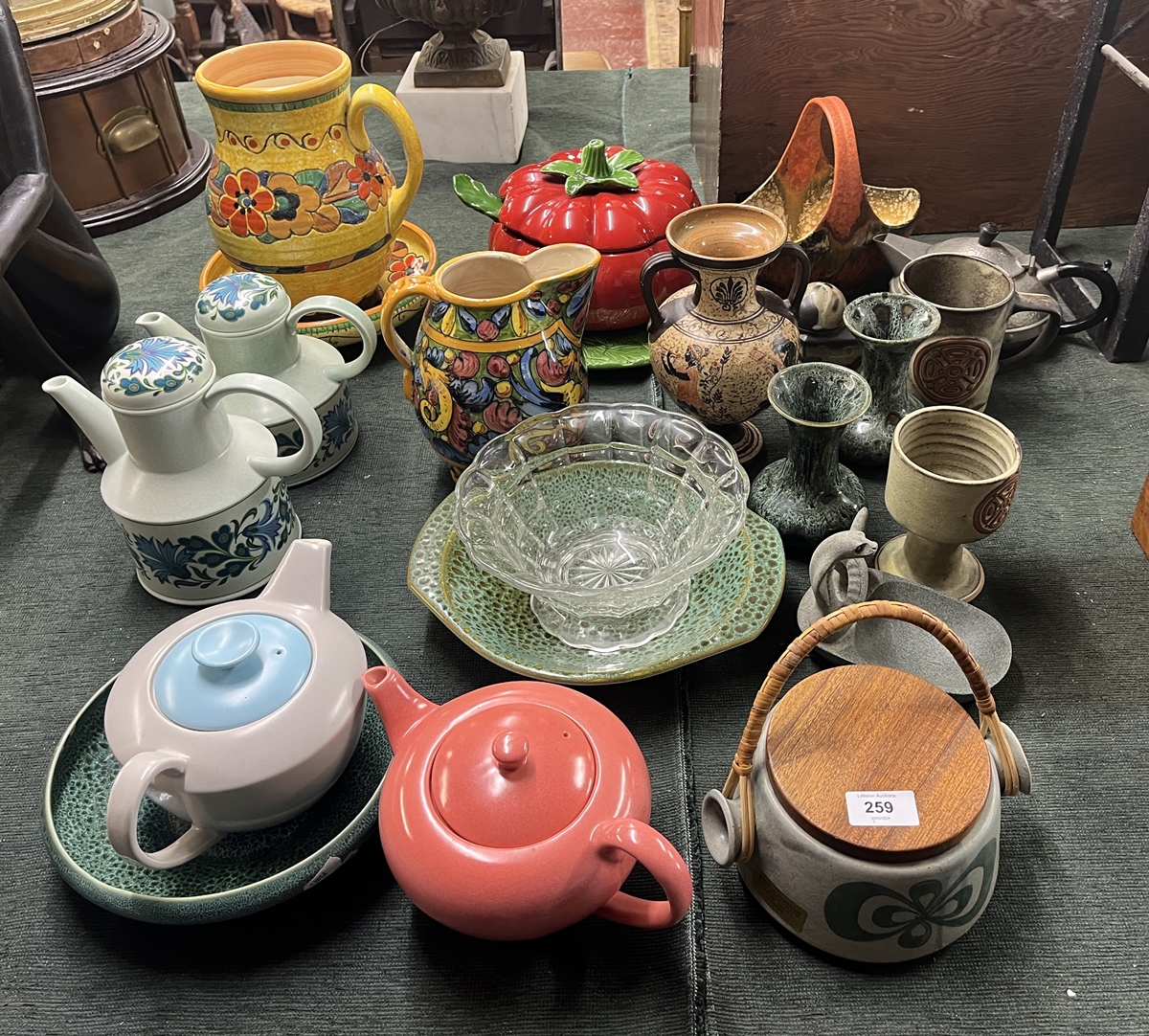 Large collection of ceramics to include Poole