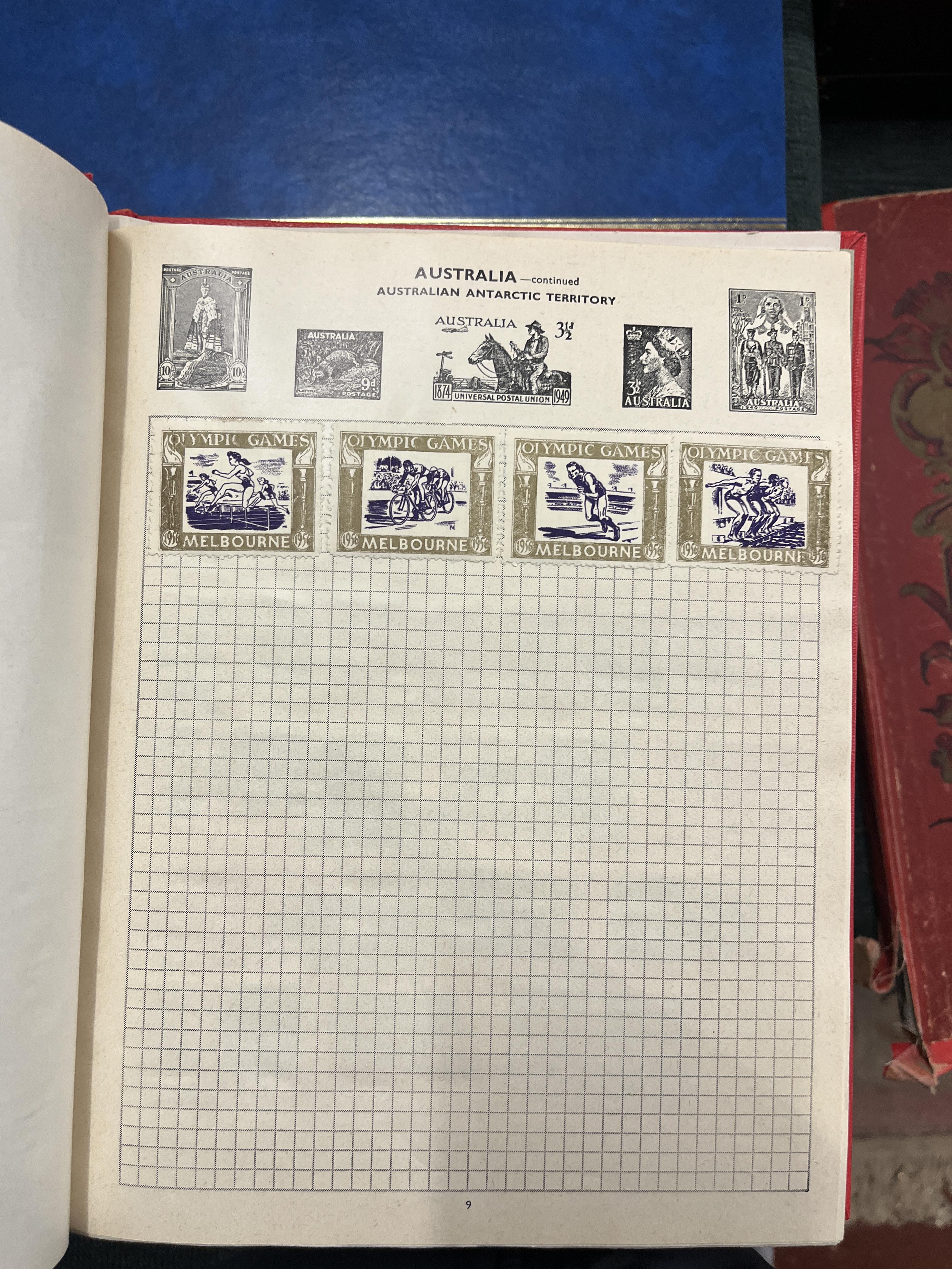 3 well populated stamp albums together with some loose - Image 6 of 23