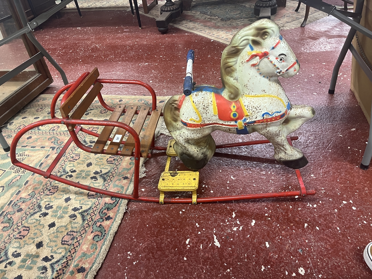 Vintage childs rocking horse