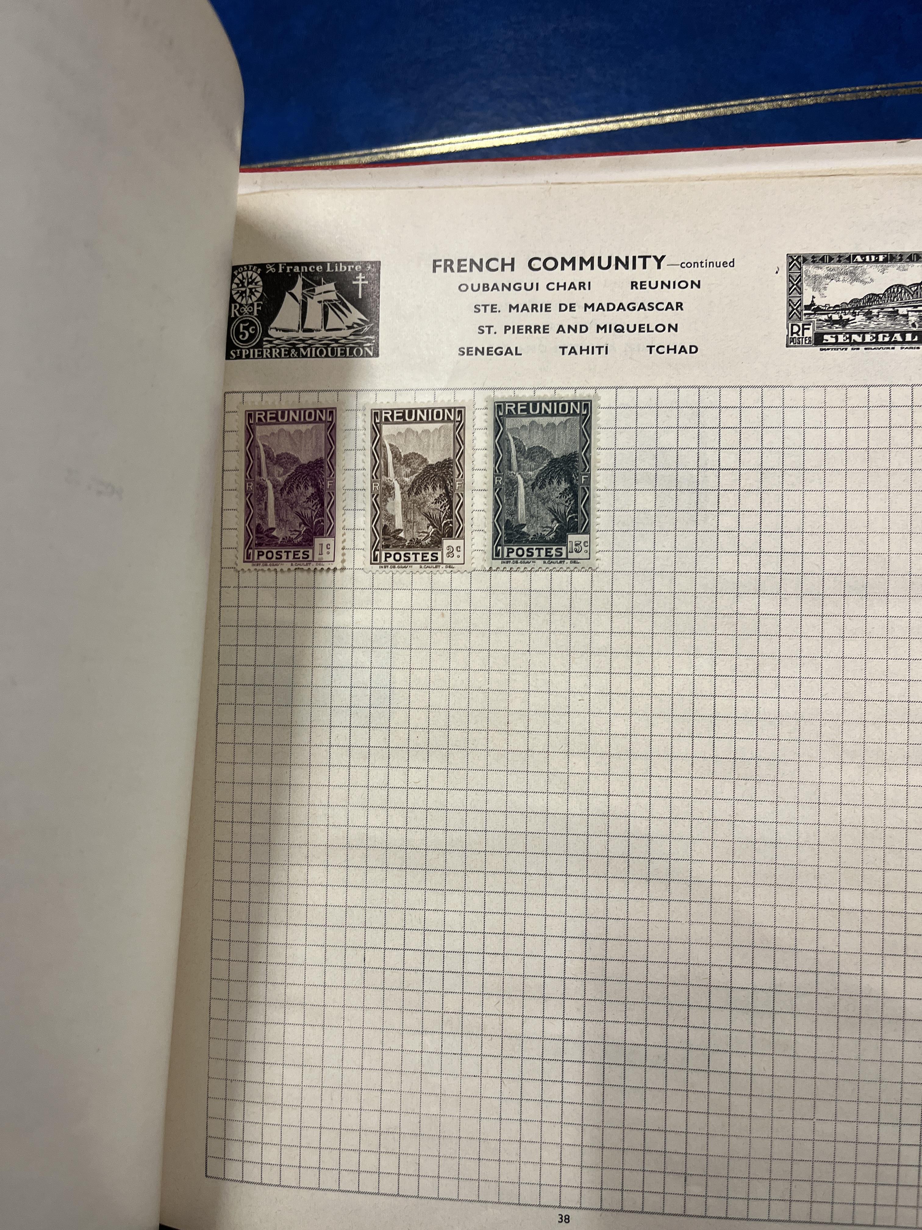 3 well populated stamp albums together with some loose - Image 9 of 23