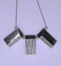 Ruifer boxed silver and topaz pendant necklace