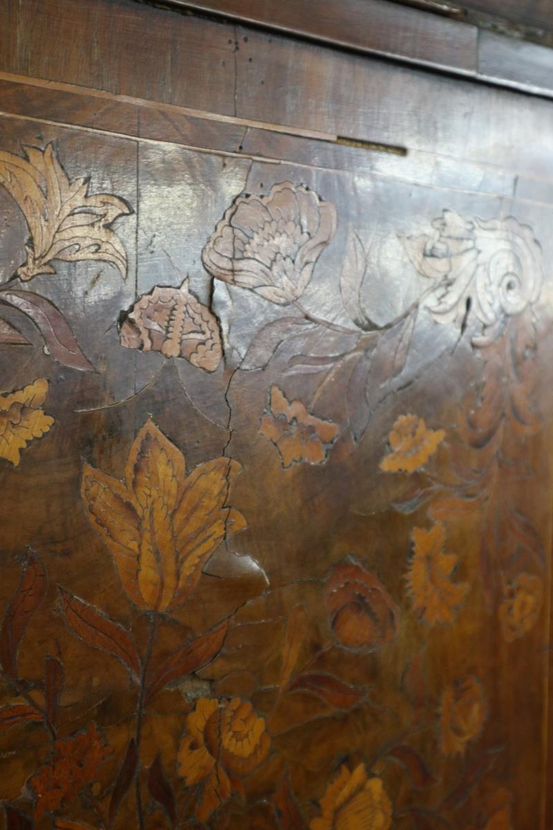 Early Dutch marquetry cabinet A/F - Approx size: W: 132cm D: 59cm H: 192cm - Image 20 of 25