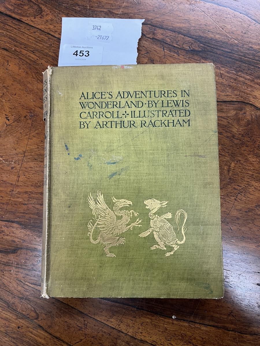Adventures of Alice in Wonderland book 1907 edition illustrated by Arthur Rackham