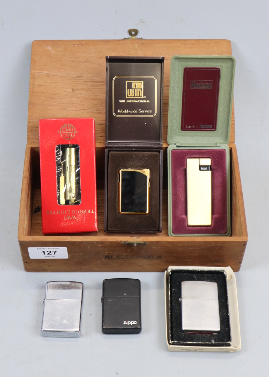 Collection of lighters to include Zippo