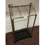 Edwardian brass stick stand