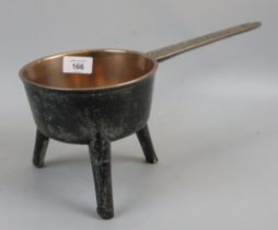 Antique bronze skillet by T P B Water III