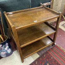 Oak buffet trolley