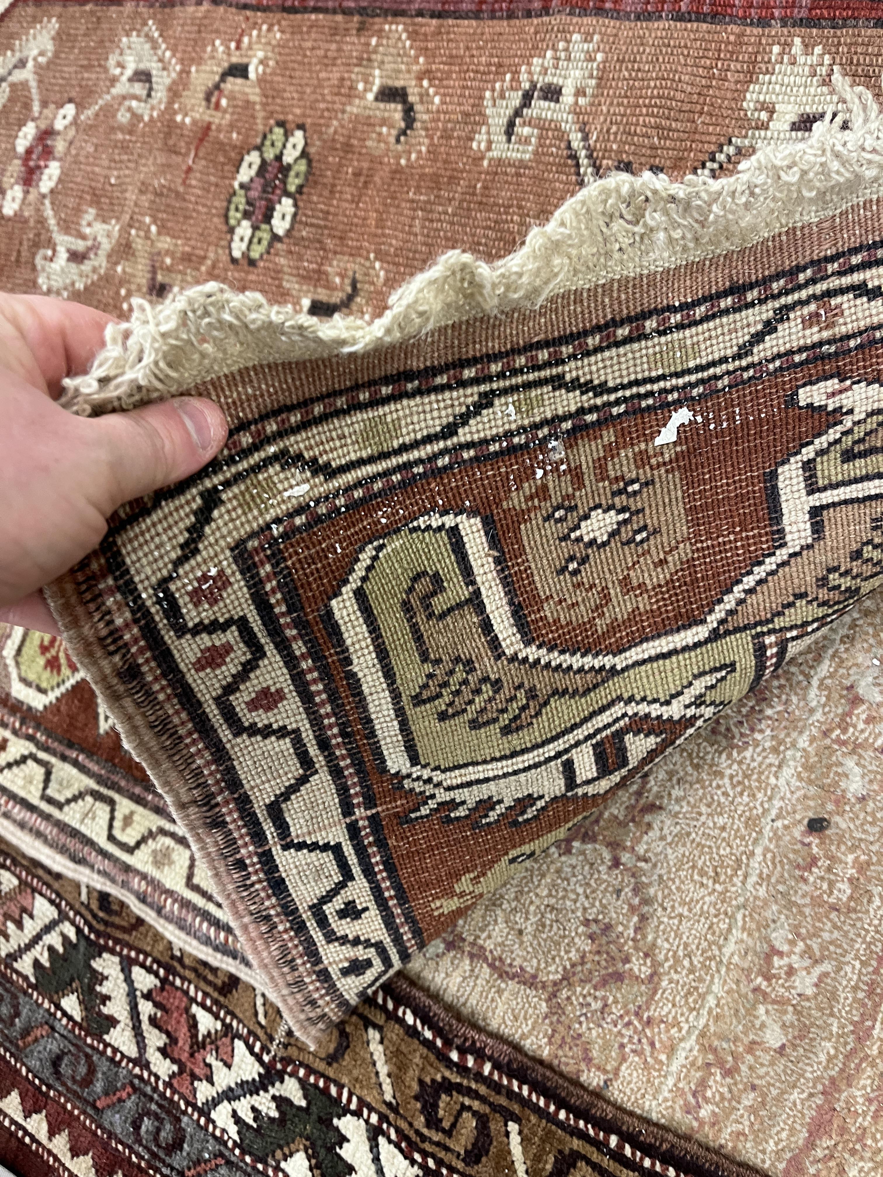 2 Turkish handwoven rugs - Image 3 of 5