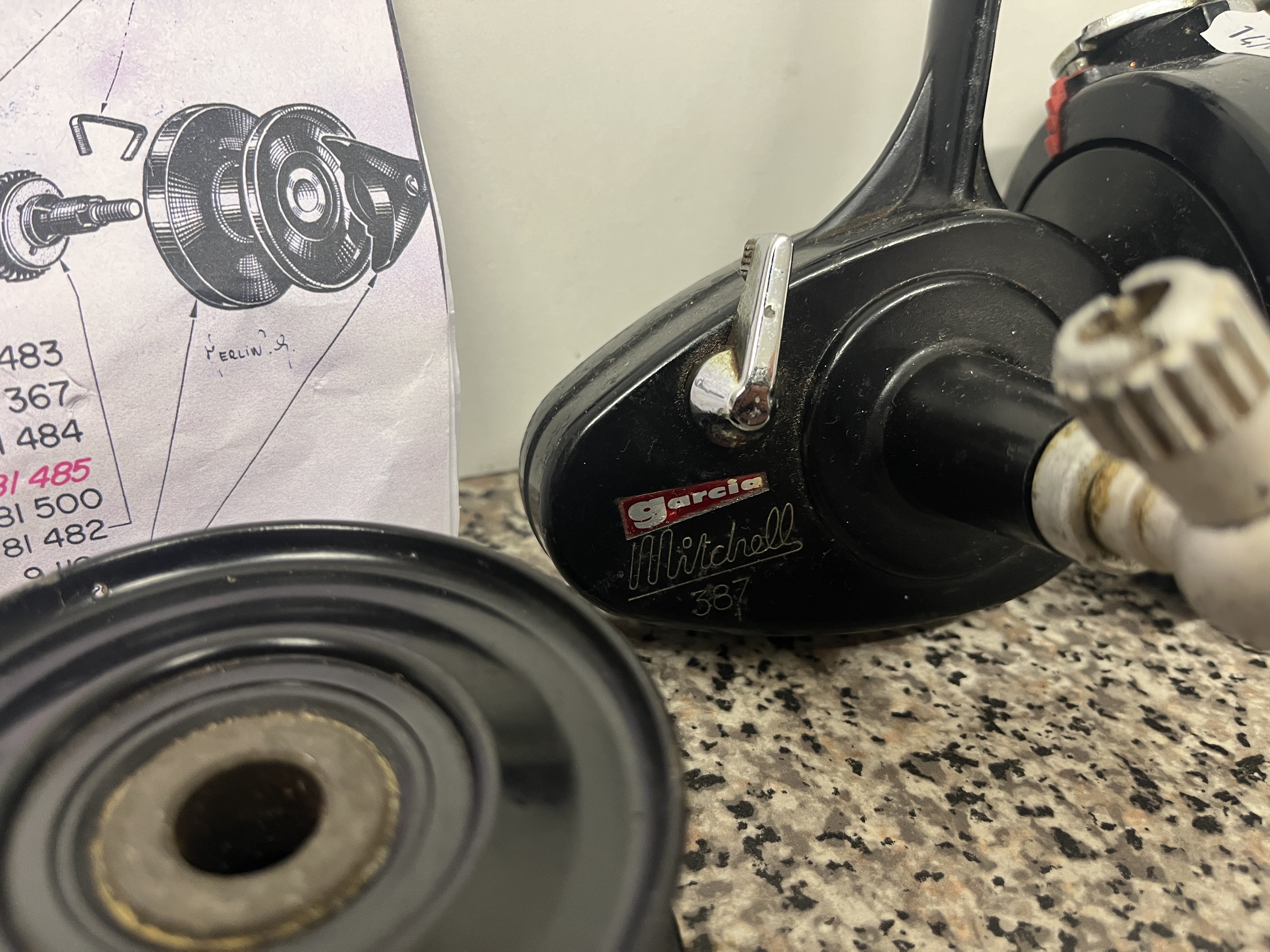 Garcia 387 fishing reel etc - Image 2 of 2