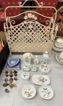 Wedgwood Wild Strawberries togther with Wade Wimsies magazine rack etc