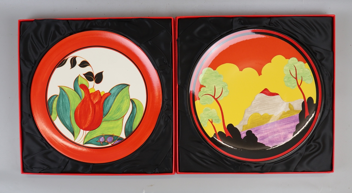Bradbury Exchange collectors plates by Wedgwood to celebrate the centenary of Clarice Cliff - Etna