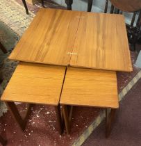 McIntosh fold out coffee table with 2 smaller nesting tables