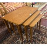 3 mid century Nest of tables by Gordon Russell - Size of largest - approx W: 61cm D: 38cm H: 46cm