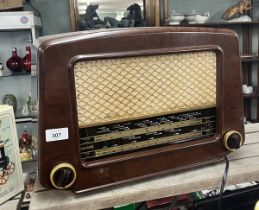 Cossor Bakerlite valve radio LW MW FM working order