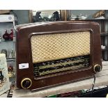 Cossor Bakerlite valve radio LW MW FM working order