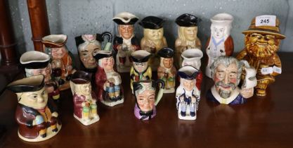 Collection of Toby jugs