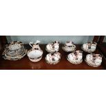 Victorian tea set stamped Mona