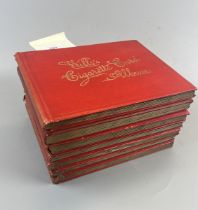 7 well populated Wills cigarette albums