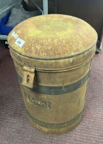 Vintage metal flour container