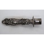 Hallmarked silver handle