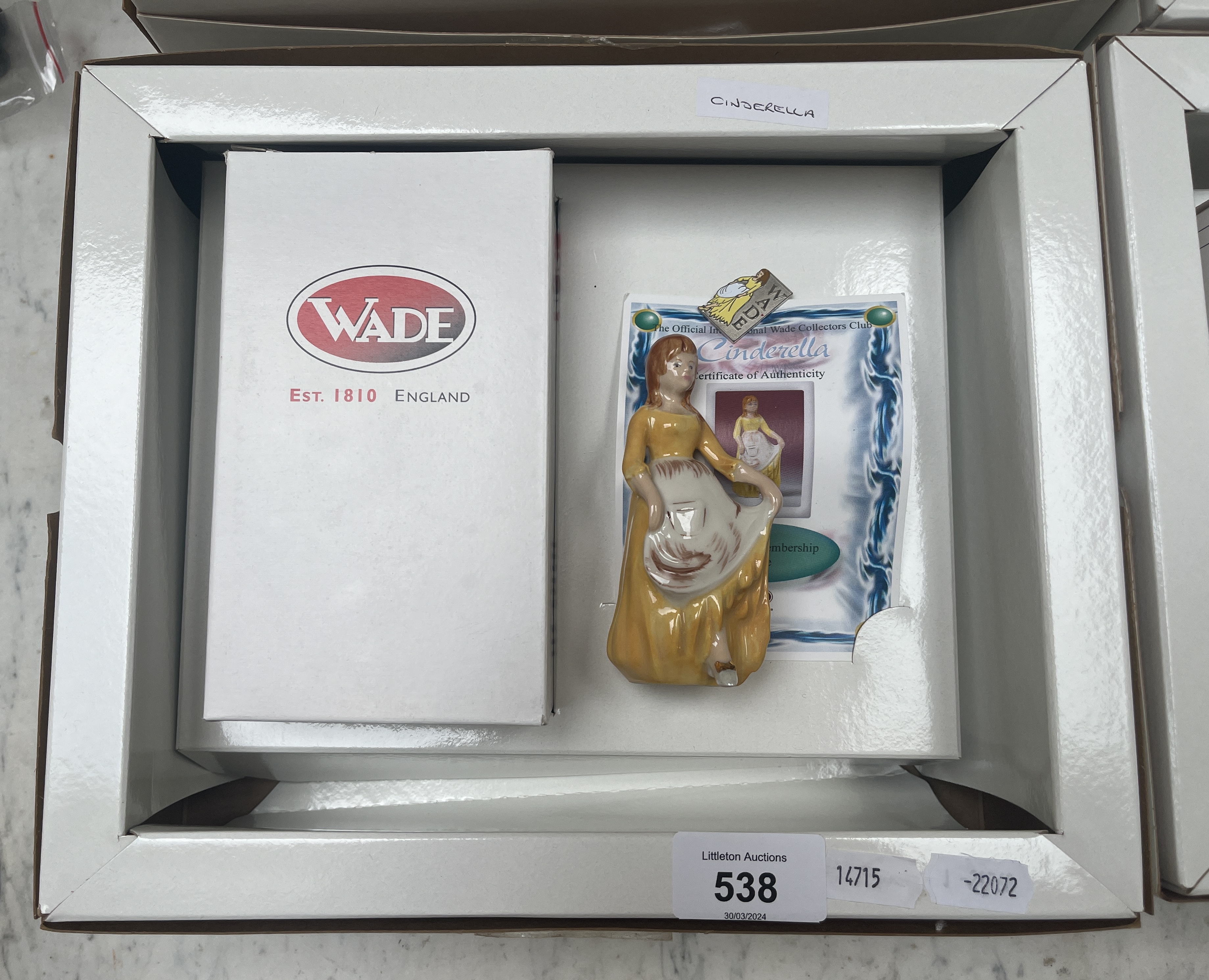 Wade The Collectors Club - Cinderella, Peter Pan, Beauty, Goldilocks & the 3 bears - Image 2 of 5