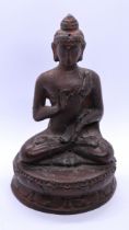 Small bronze figure of Buddha