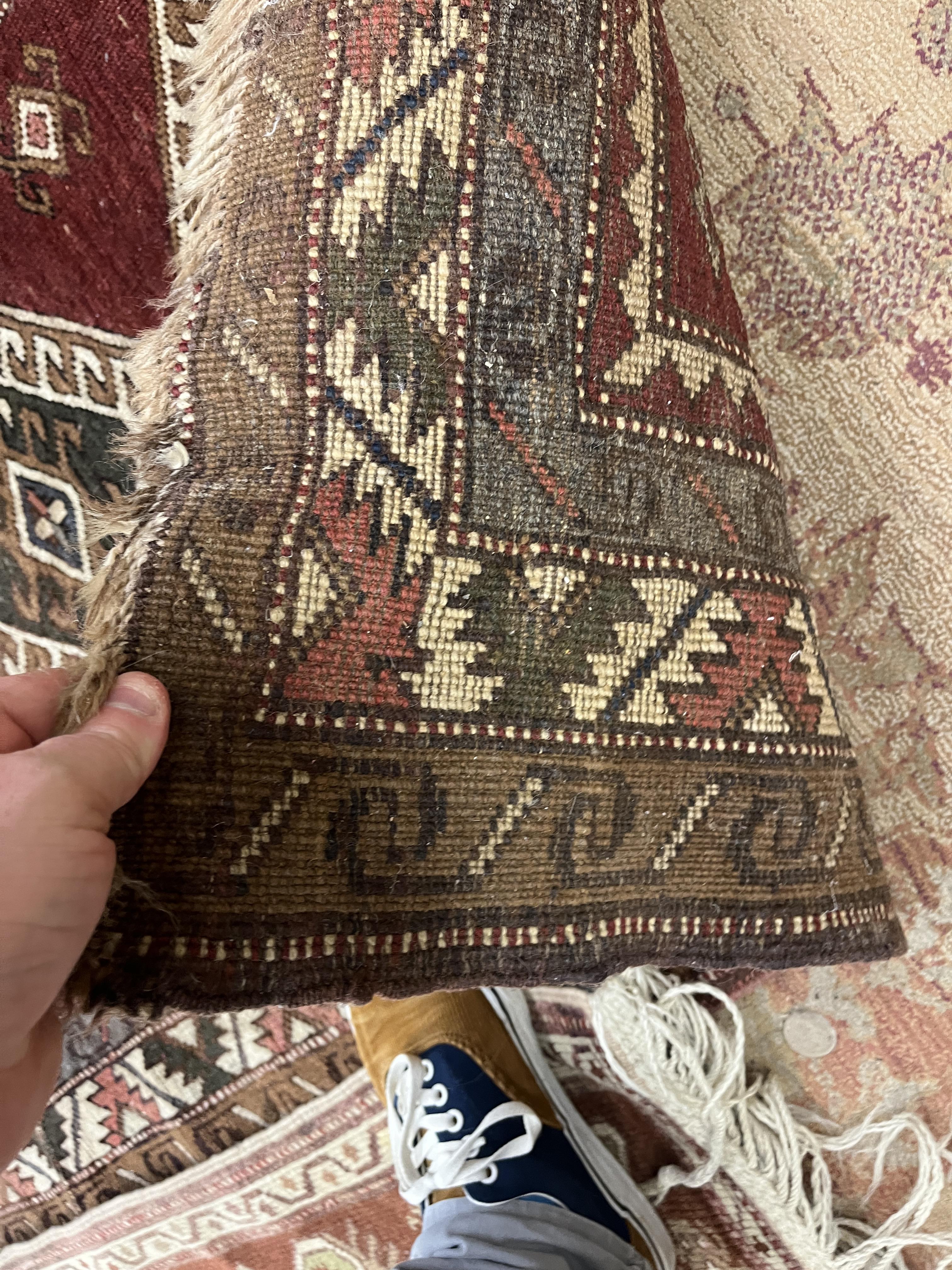 2 Turkish handwoven rugs - Image 5 of 5