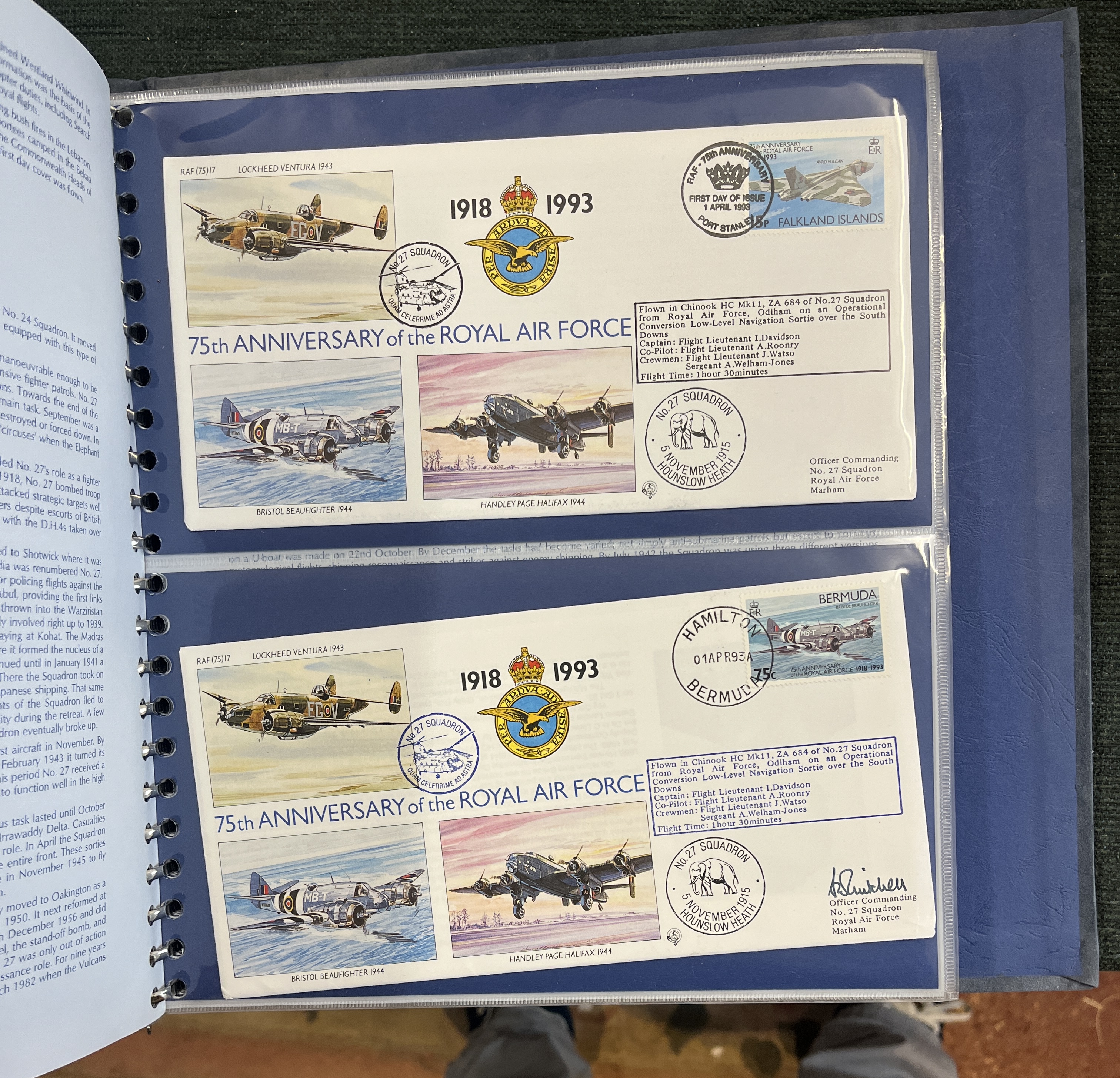 Stamps - Aviation. 60 RAF 50th Anniversary covers in special album. 31 signed - Image 8 of 9