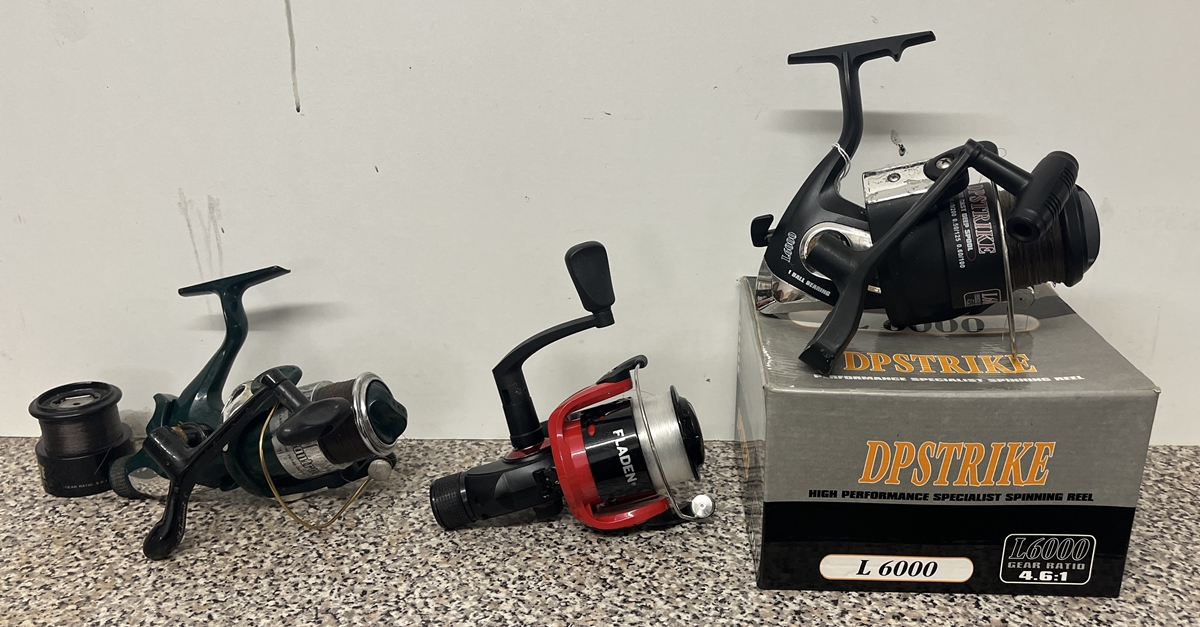 Collection of fishing reels