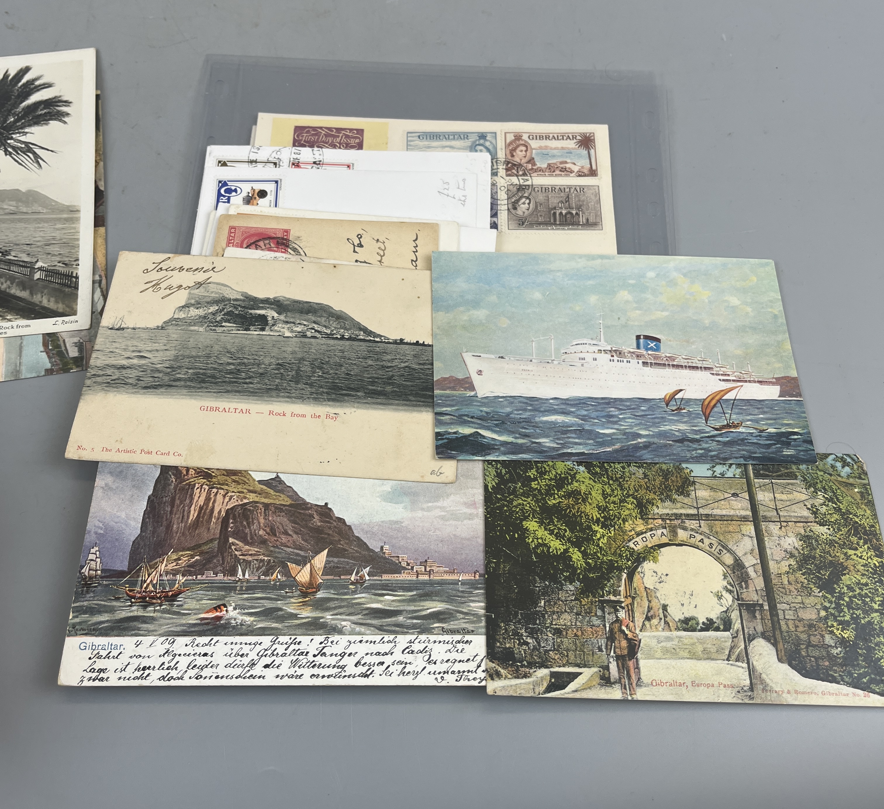 Stamps - Gibralter. Range of covers and postcards including 1953 Defins on 4 FDCs - Image 3 of 7