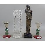 Collectibles to include a Waterford crystal vase