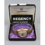 Regency fully jewelled lever watch in original box