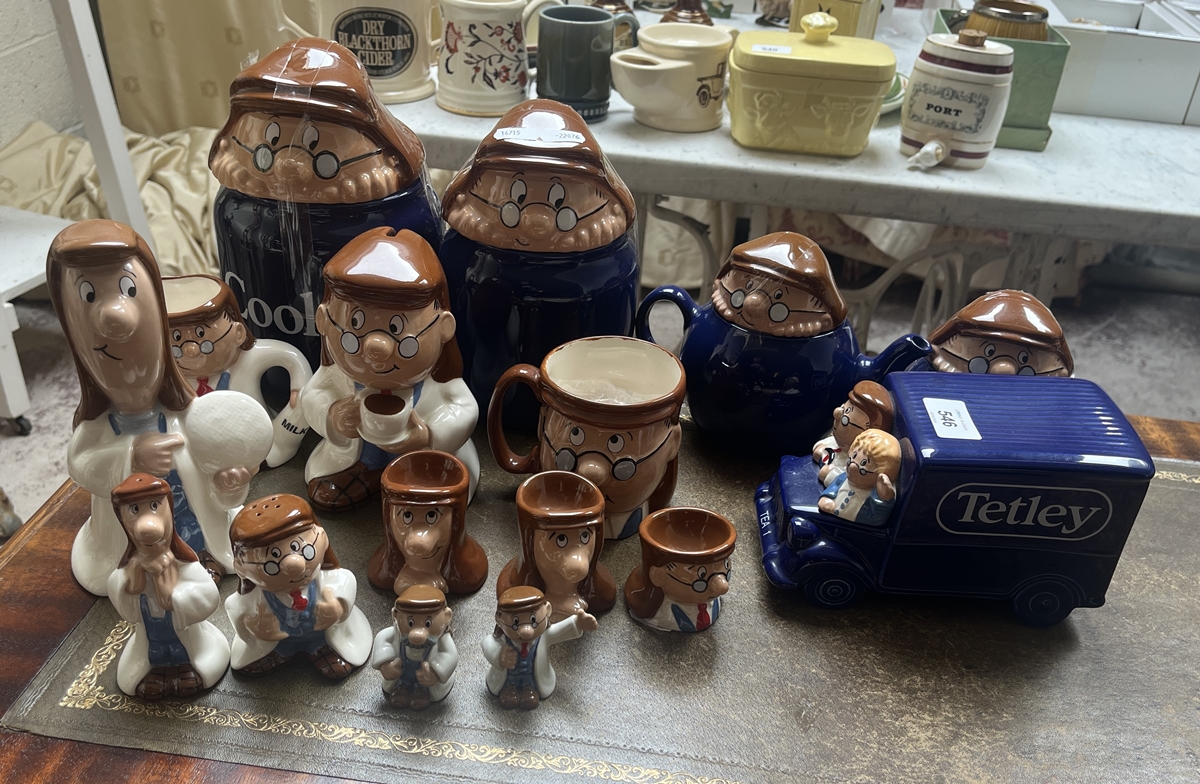 Collection of Wade Tetley Tea characters and memorabilia