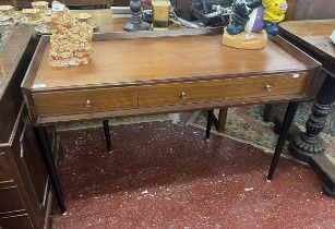 Mid century teak writing table - Approx size: W: 109cm D: 49cm H: 75cm