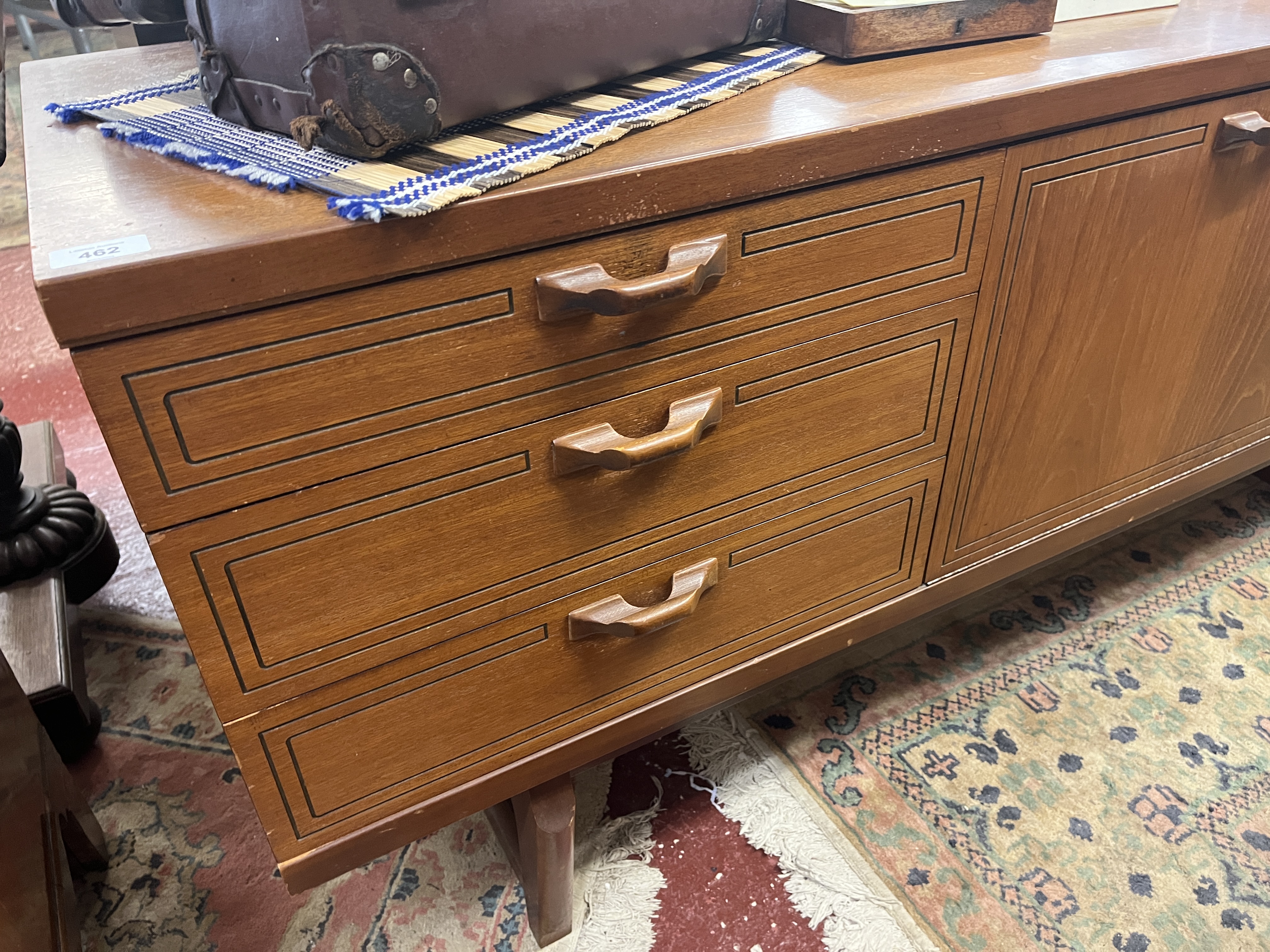 Teak mid-century sideboard by Beautillity - Approx size: W: 162cm D: 46cm H: 73cm - Image 2 of 6