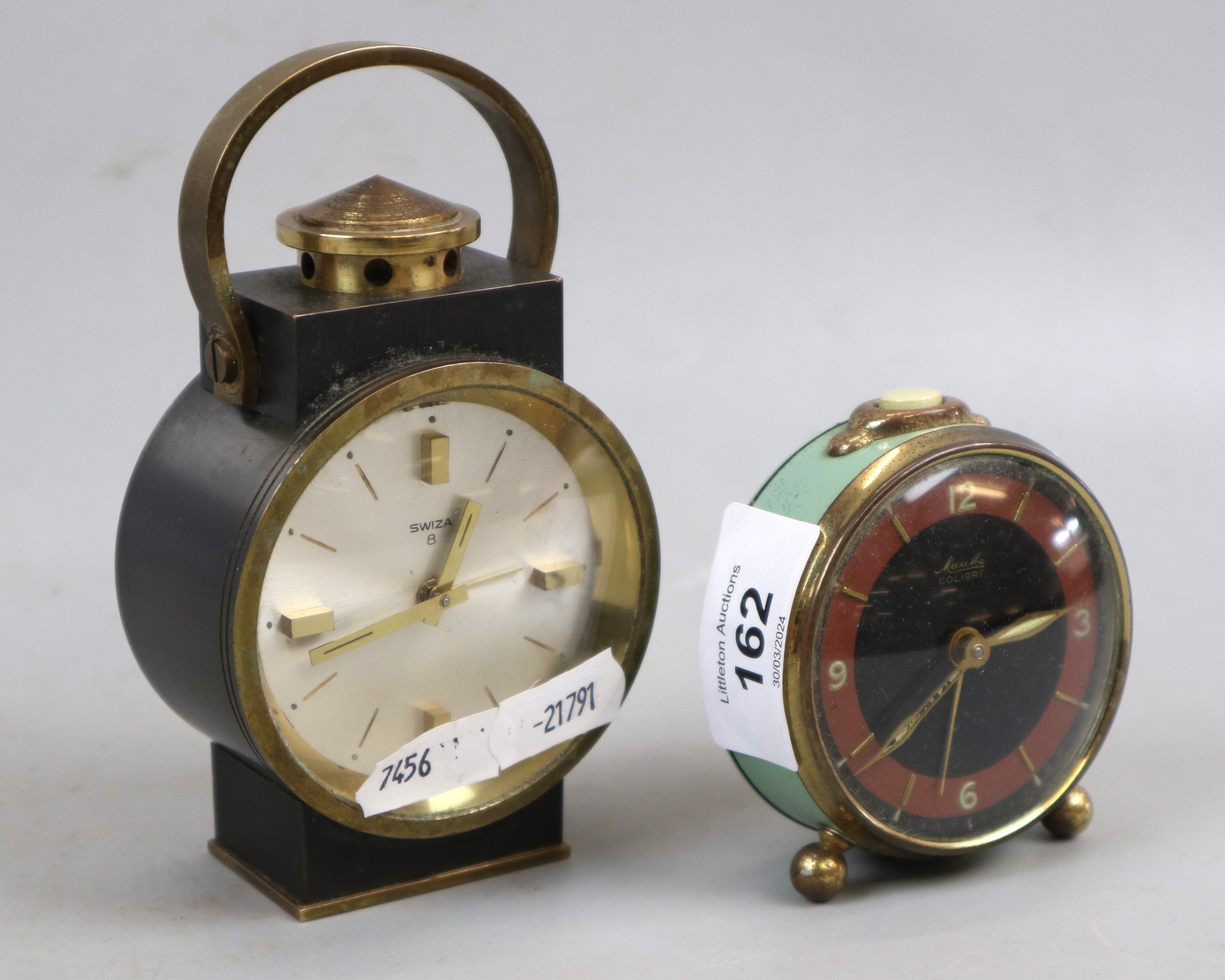 2 travel alarm clocks - Image 3 of 4